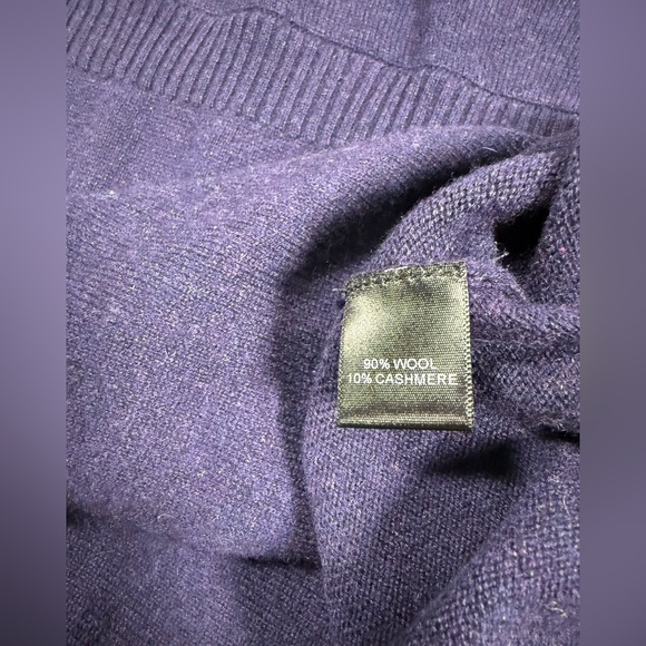Quinn Sweater Dress Women’s Small Wool Cashmere Belted Long Sleeve Purple NWT - Picture 7 of 7